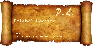 Peichel Loretta névjegykártya